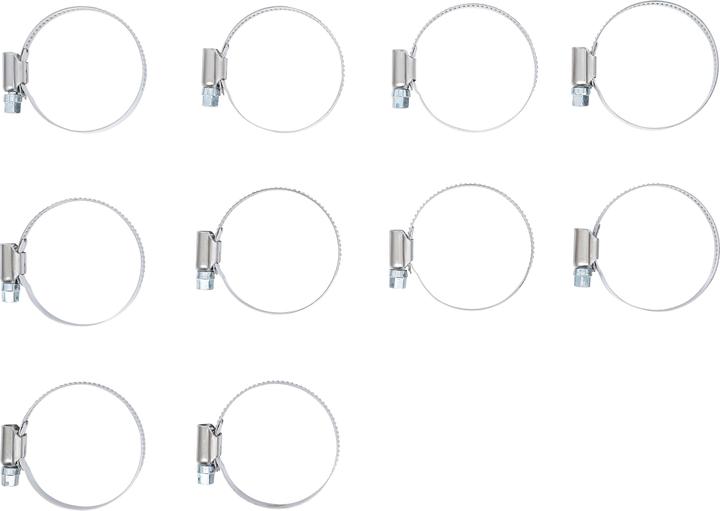 Actual product image BGS Hose Clamps Stainless 32 x 50 mm 10 pcs. (Hose clamp, 50 mm)