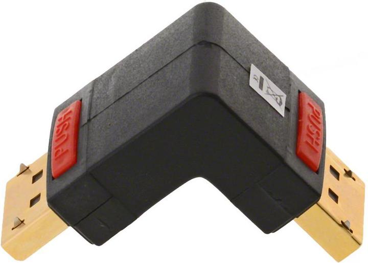 Produktbild Delock Displayport Adapter, 180° gewinkelt (DP, 6.10 cm)