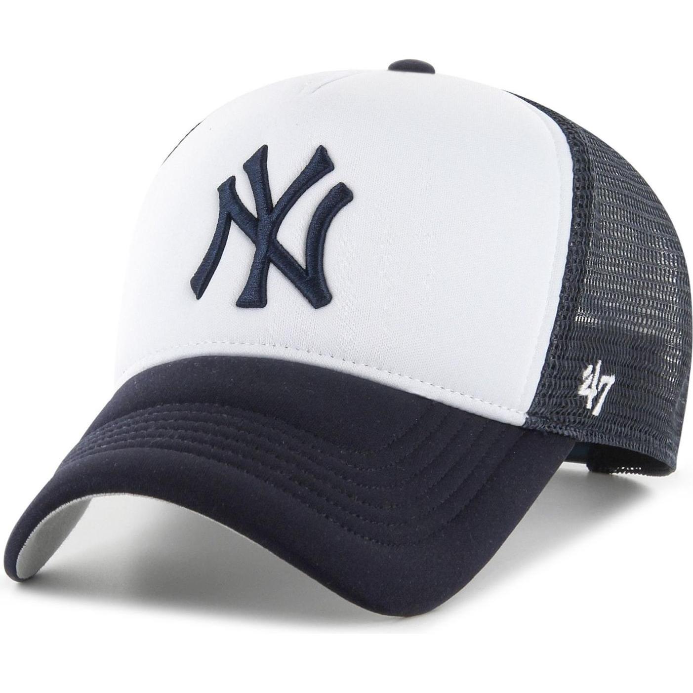 47 Brand, Herren, Cap, Mesh Trucker Cap - TRI FOAM New York Yankees, Blau, (One Size)