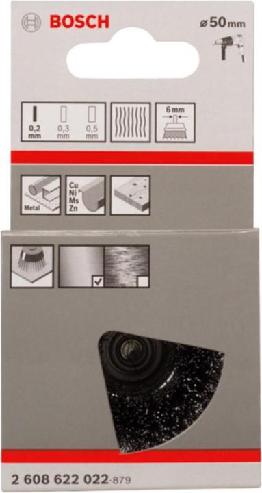 Produktbild Bosch Professional Zubehör PRO Metal clean Topfbürste, gerader Schaft, 50 x 0,2 mm
