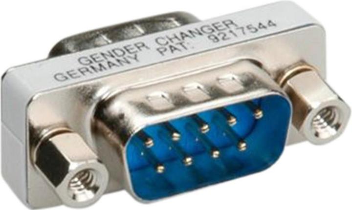 Actual product image Roline Mini-Gender-Changer, 9-pin male to male (RS-232) (0.13 m)