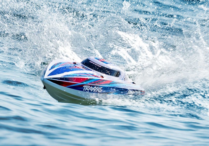 Produktbild Traxxas DISRUPTOR blau 26 Zoll V-Rumpf Boot Selbstaufrichtung ohne Akku und Ladegerät