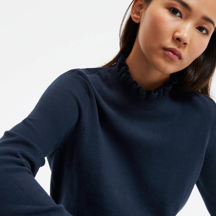 Immagine prodotto La Redoute Collections Maglia con colletto a balze e maniche lunghe (M)