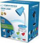 Produktbild Esperanza Tischleuchte ELD114B lampka birkowa e27 atria blau (E27)