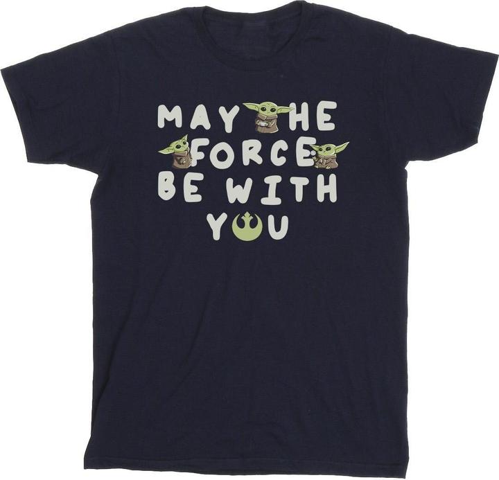 Immagine prodotto Star Wars The Mandalorian Grogu May The Force Be With You Maglietta Uomo (5XL)