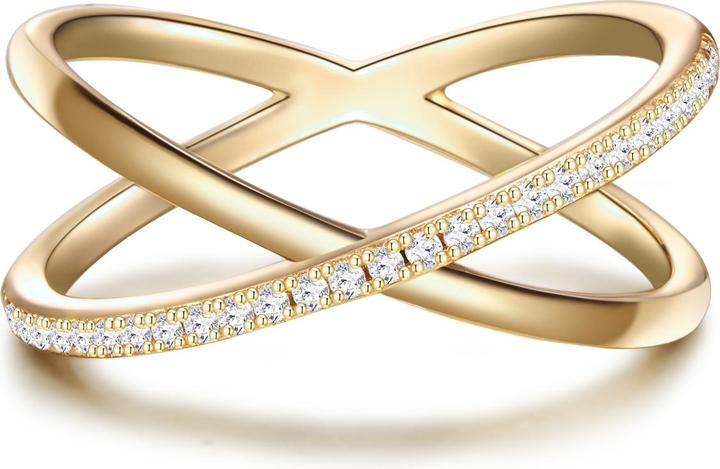 Immagine prodotto Glanzstücke München Donna Argento Sterling Cubic Zirconia Oro Giallo - 32008 (60, 925 Argento)