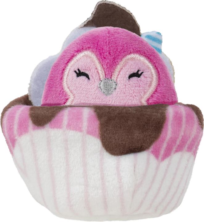Squishville Original Squishmallows Snack Machine - Confezione di 4 peluche Squishmallows da 5 cm, tra cui Bluby, Kaoko, Scarlett, Paulton e quattro costumi di peluche - Giocattoli per bambini