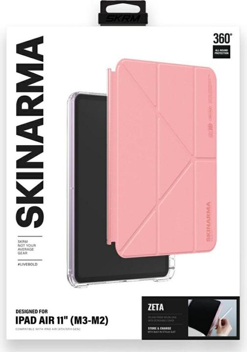 Produktbild Skinarma Case Zeta iPad Air 11" (M2/M3/5Gen/4Gen) pink (Apple iPad Air 11 2024, Apple iPad Air 11 2025, Apple iPad Air 11 2026)