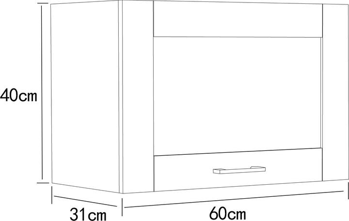 Produktbild VCM Küchenschrank 60 cm Hängeschrank Colura (60 x 31 x 40 cm)