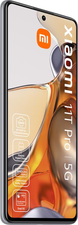 Image du produit Xiaomi 11T Pro (256 Go, Blanc clair de lune, 6.67", Double SIM, 108 Mpx, 5G)