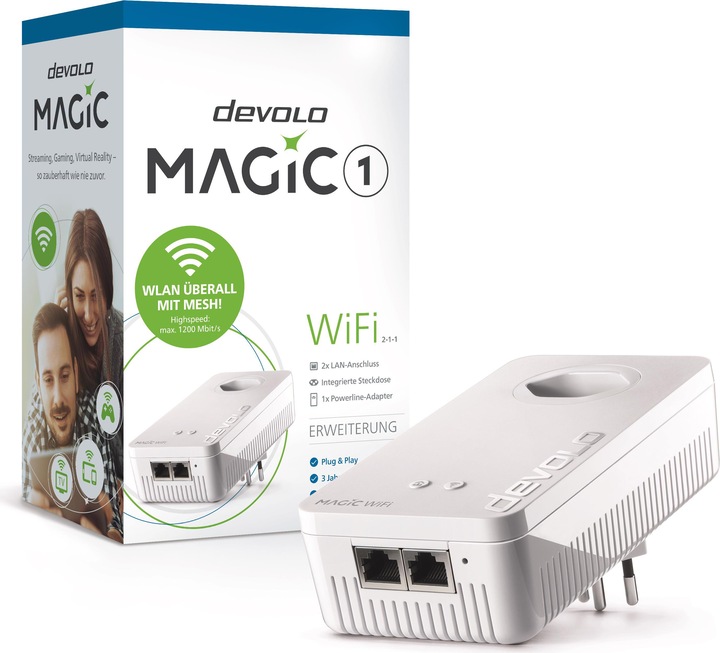 Actual product image Devolo Magic 1 WiFi Expansion 2-1-1 (1200 Mbit/s)