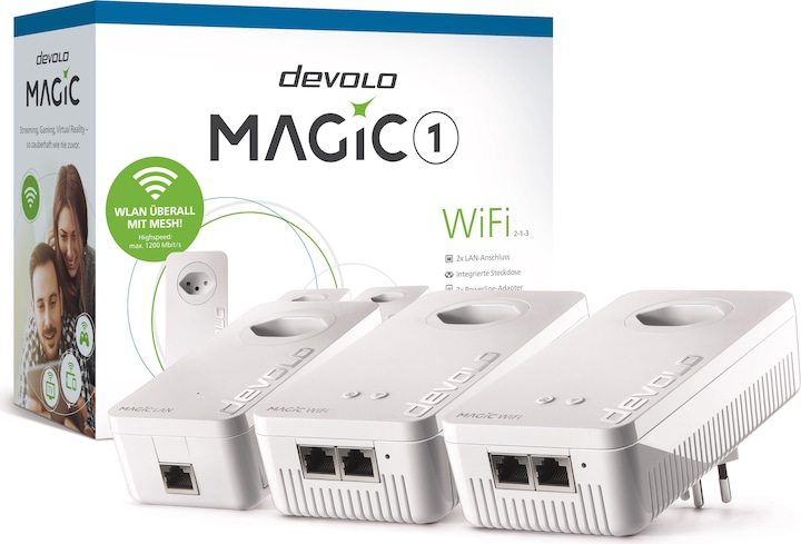 Actual product image Devolo Magic 1 WiFi Multiroom kit 2-1-3 (1200 Mbit/s)