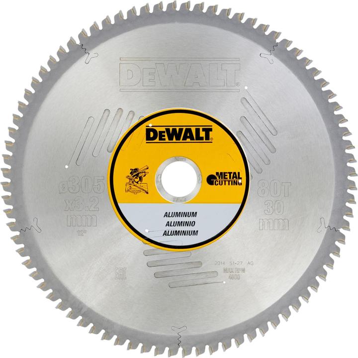 DeWalt Metal circular saw blade 305/30 80TFZ 5°