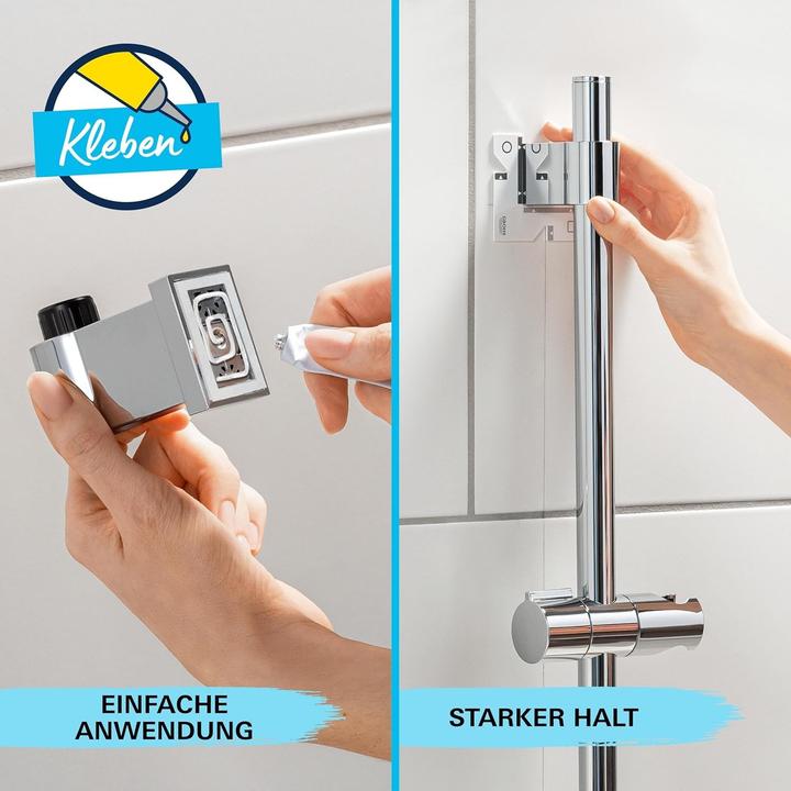 Actual product image Grohe Vitalio universal shower rail, glue or drill, 900 mm, matt black