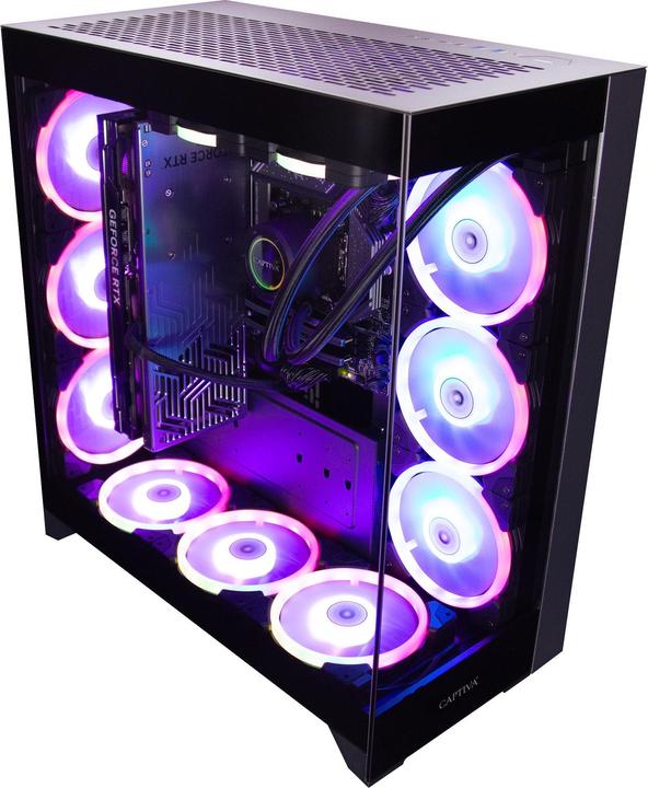 Produktbild Captiva PC Highend Gaming R83-545 (Ryzen 9 7900X3D/RTX4080 Super 16GB GDDR6X/SSD 2TB/32GB/WLAN/Windows 11 H (2000 GB, 32.77 GB, AMD Ryzen 9 7900X3D, GeForce RTX 4080 SUPER)