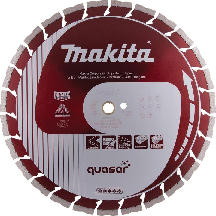 Actual product image Makita Diamond shear. 400x25,4 QUASAR