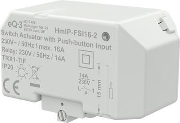 Produktbild Homematic IP Schaltaktor mit Tastereingang (16 A) (Schaltaktor)