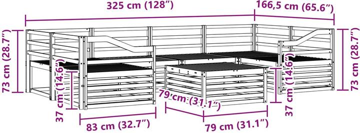 Produktbild vidaXL Outdoor-Sofa