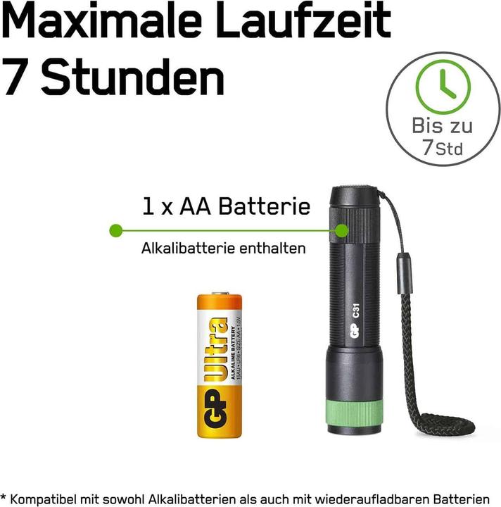 Image du produit GP Batteries Lampe de poche (9.50 cm, 100 lm)