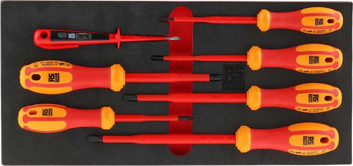 Produktbild RS PRO 7pc Insulated Slotted/PH Screwdriver Set