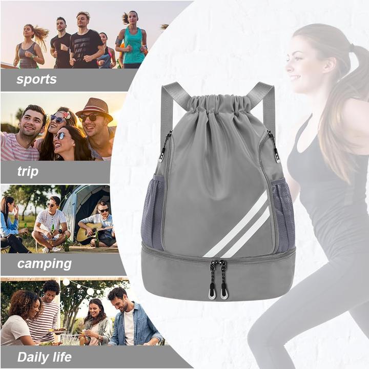 Produktbild Only-Bags.Store Mode Sport Rucksäcke, Turnbeutel, grosse Kapazität Kordelzug Sporttasche (20 l)