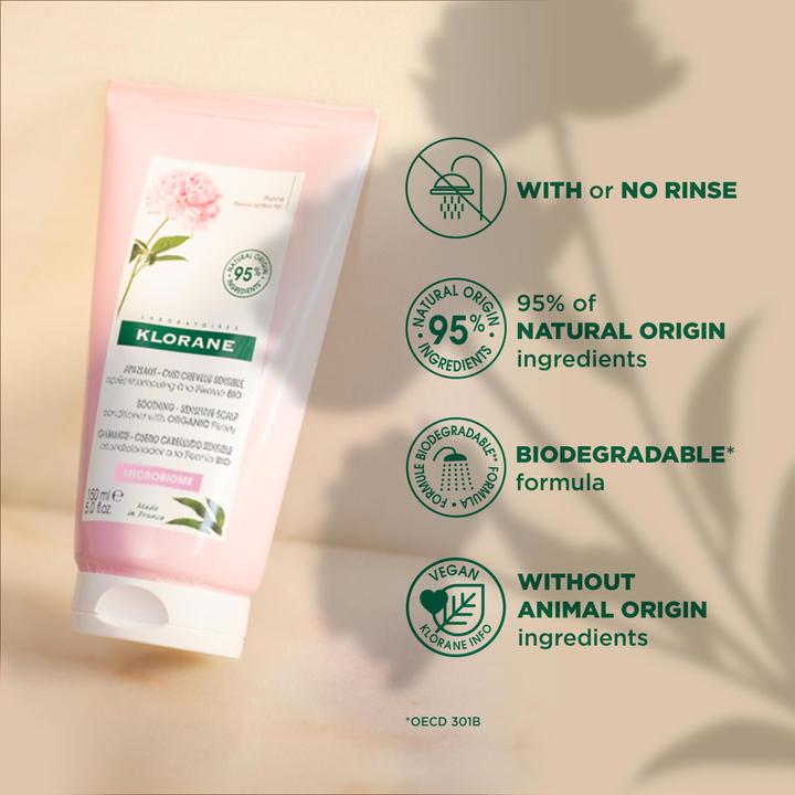 Produktbild Klorane Beruhigende Pflegespülung mit BIO-Pfingstrose (150 ml)