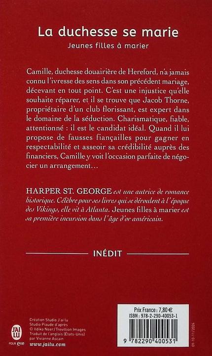 Valori nutrizionali e ingredienti Giovani donne da sposare (Francese, San Giorgio Harper, 2024)