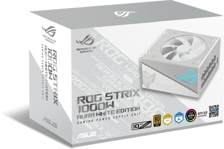 Actual product image ASUS ROG STRIX 1000W Gold Aura White Edition (1000 W)