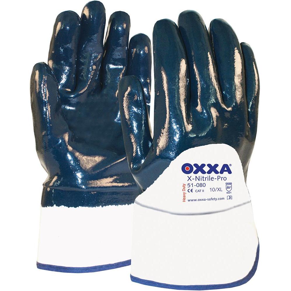 Oxxa, Schutzhandschuhe, Handschuh X-Nitrile-Pro, Gr.9, Stulpe teilbeschichtet (9)