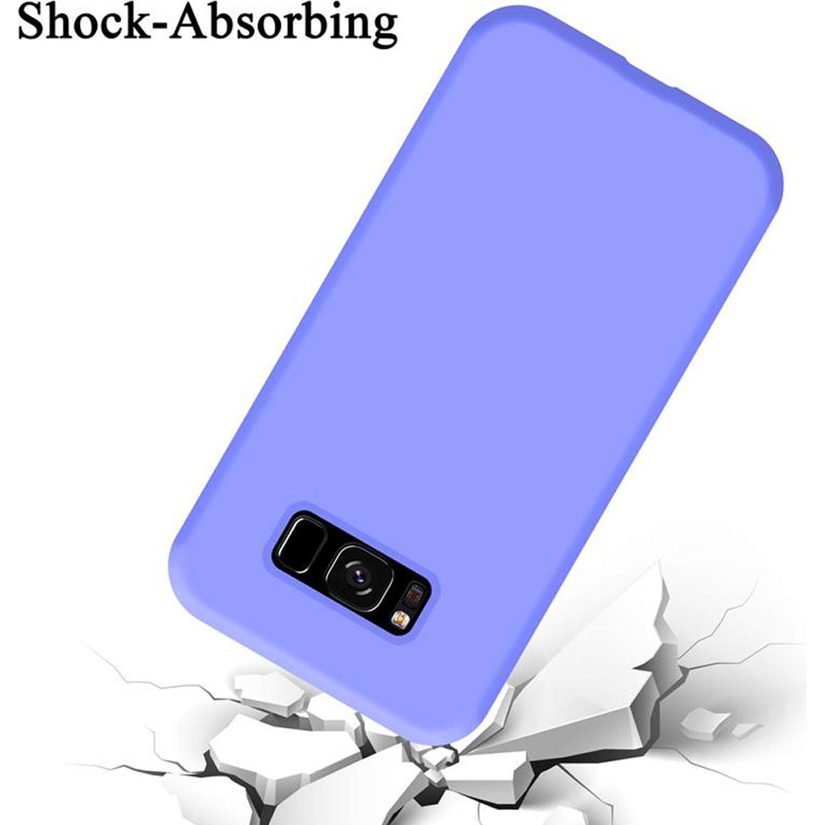 Thumbnail - Cadorabo TPU Liquid Silicone Case Cover (Samsung Galaxy S8+), Smartphone Hülle, Violett
