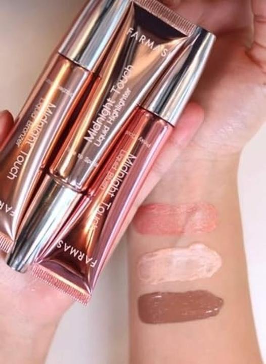 Actual product image Farmasi Midnight Touch Highlighter Liquid Blush Lightweight Cheek Color