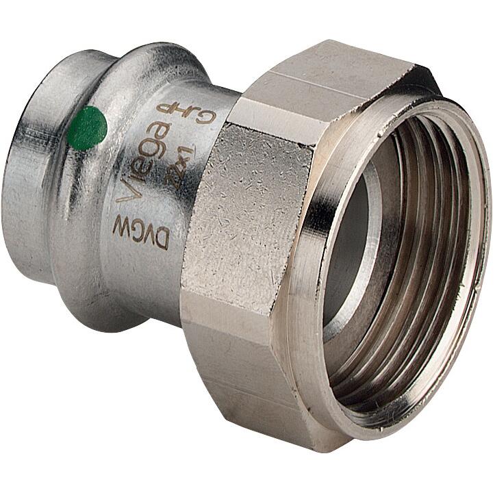Viega, Rohrverbindungstechnik, 2363 Verbindungsstück Sanpress 2363 Durchmesser 35 x 1,12 Edelstahl (Pressverbindung)