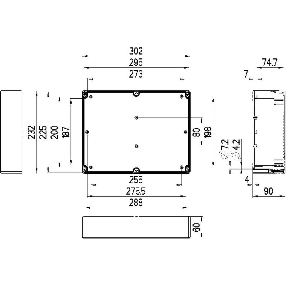 Thumbnail - Spelsberg Installations-Gehäuse 302 x 23 (Gehäuse), Elektronikzubehör + Gehäuse, Grau