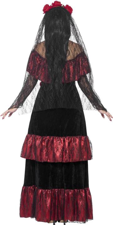 Actual product image Smiffys Womens/Ladies Deluxe Bride Day Of The Dead Costume Set (M)