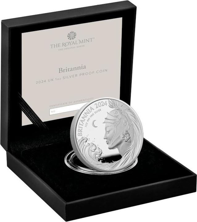 Produktbild The Royal Mint Silber Britannia 1 oz PP - 2024 (999, 2024)
