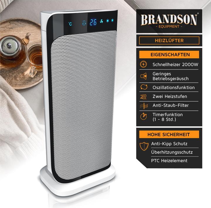 Actual product image Brandson Fan heater (2000 W)