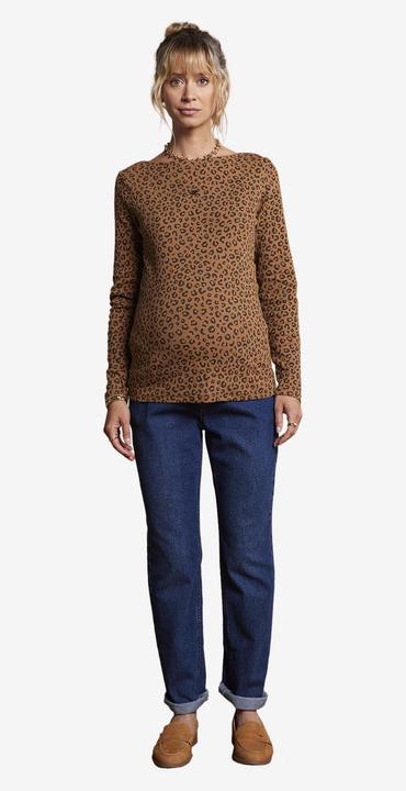 Actual product image Envie de Fraise Bio-Kollektion: Umstandsshirt mit Leoprint (44, 46)