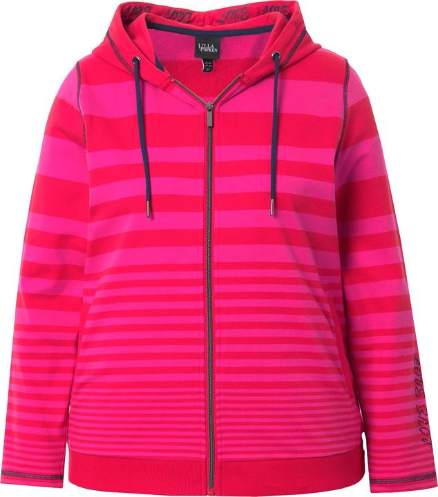 Image du produit Ulla Popken Veste à capuche, imprimé LOVE, coutures fantaisie (42, 44)