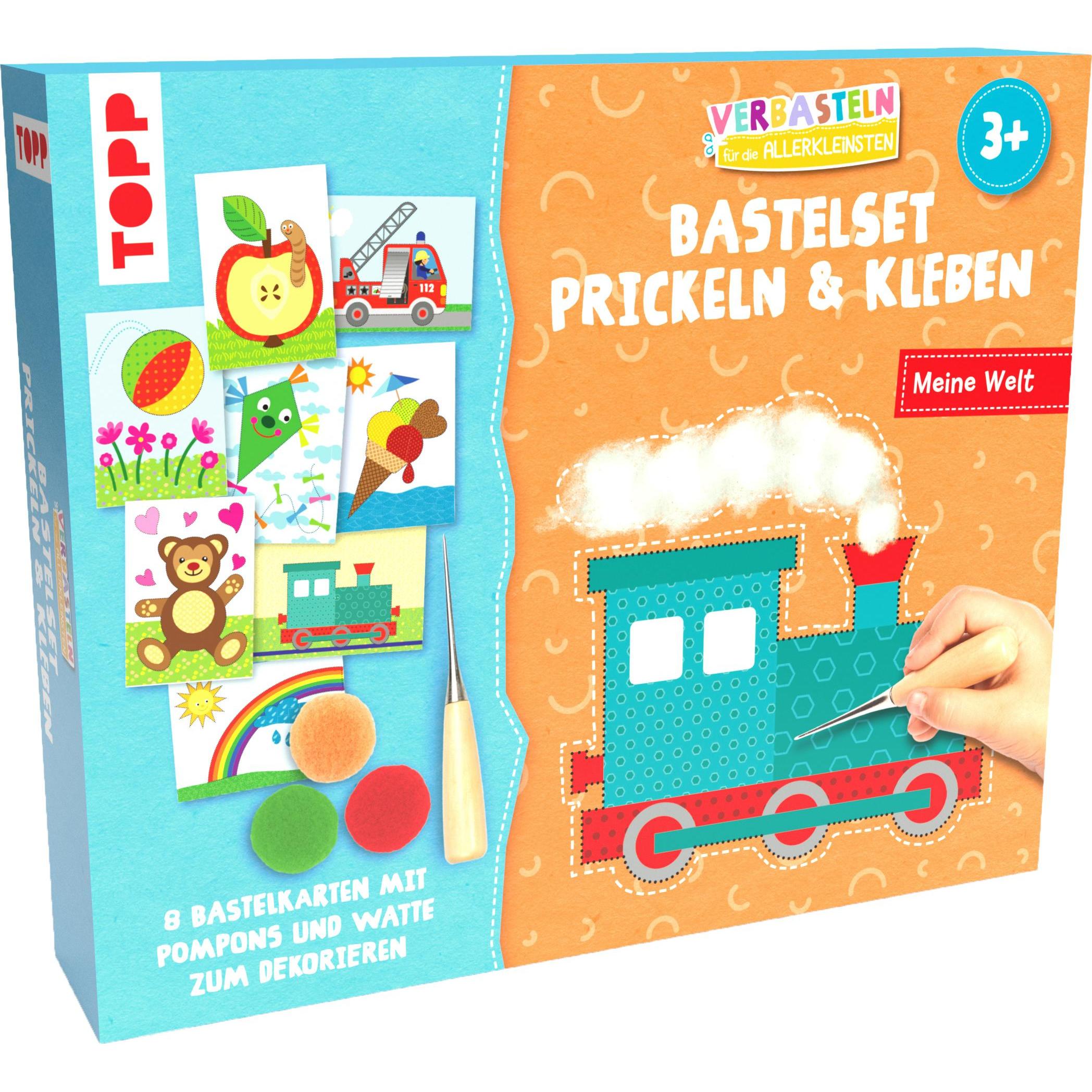 Topp Bastelset "Verbasteln für die Allerkleinsten: Prickeln & Kleben. Meine Welt"