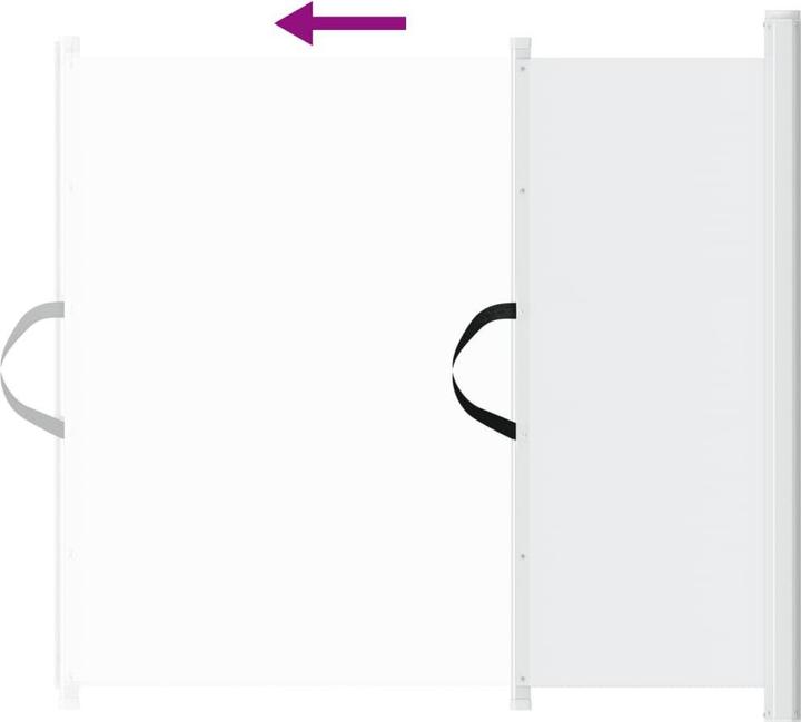 Produktbild vidaXL einziehbares Haustiergitter (80 - 125 cm)