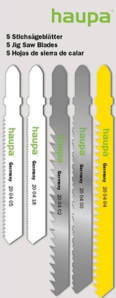 Actual product image Haupa Saw blade f. wood, metal, 5pcs 200401