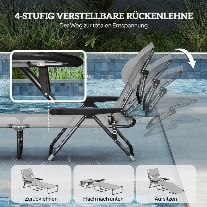 Produktbild Outsunny Sonnenliege (194 cm)