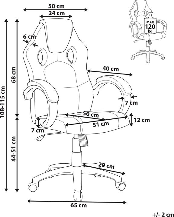 Actual product image Beliani The REST chair is gray