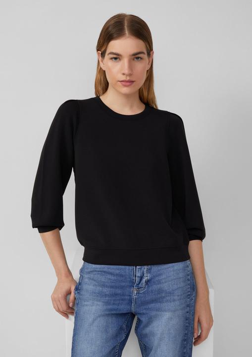Produktbild s.Oliver Sweatshirt Scuba-Sweatshirt mit Puffärmeln (36)