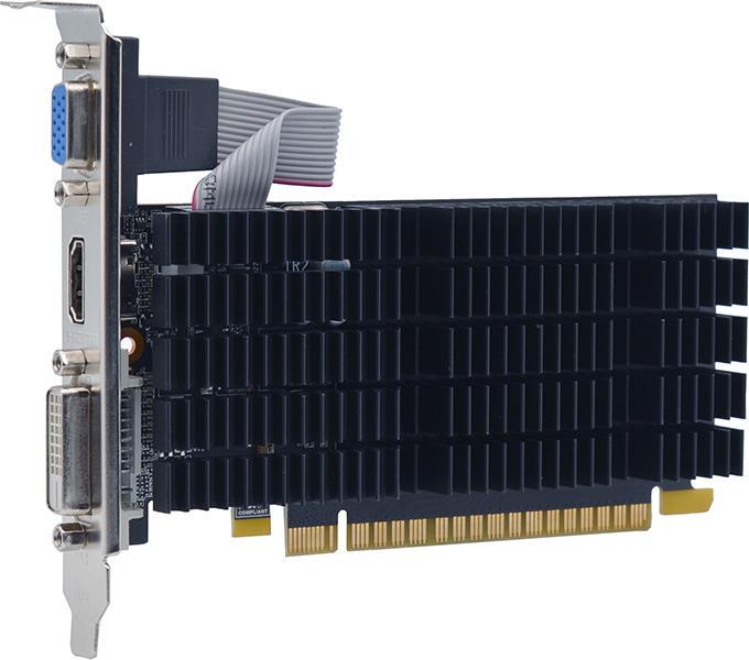Actual product image AFOX GEFORCE GT710 1GB DDR3 64BIT DVI HDMI VGA LP RADIATOR AF710-1024D3L5-V3 (1 GB)