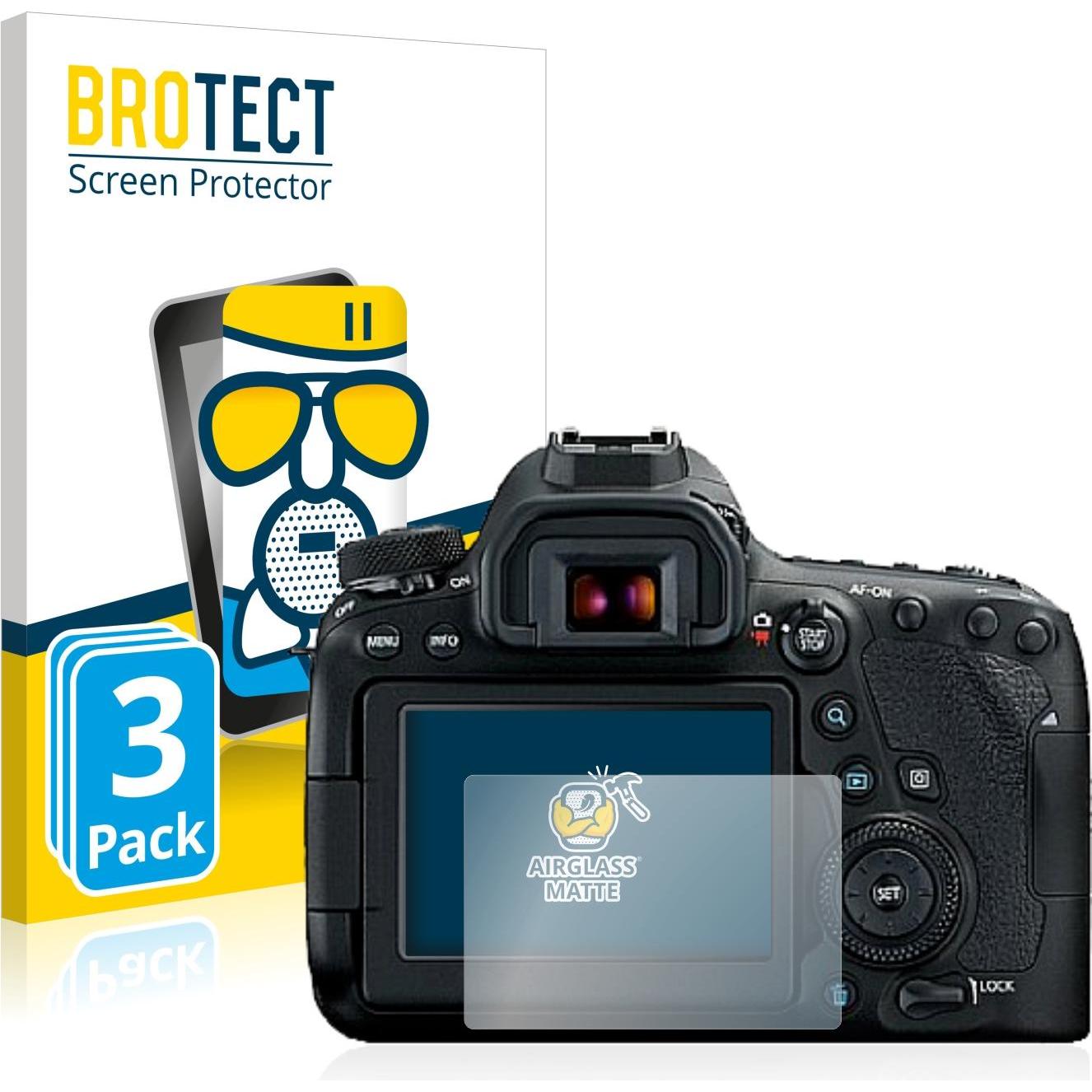 BROTECT AirGlass Panzerglasfolie Matt (Displayschutz, EOS 6D Mark II), Kameraschutz