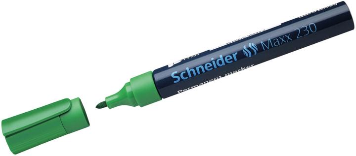 Image du produit Schneider Marqueur permanent Maxx 230 Largeur de trait : 1-3 mm Couleur de l'encre : vert (1x)