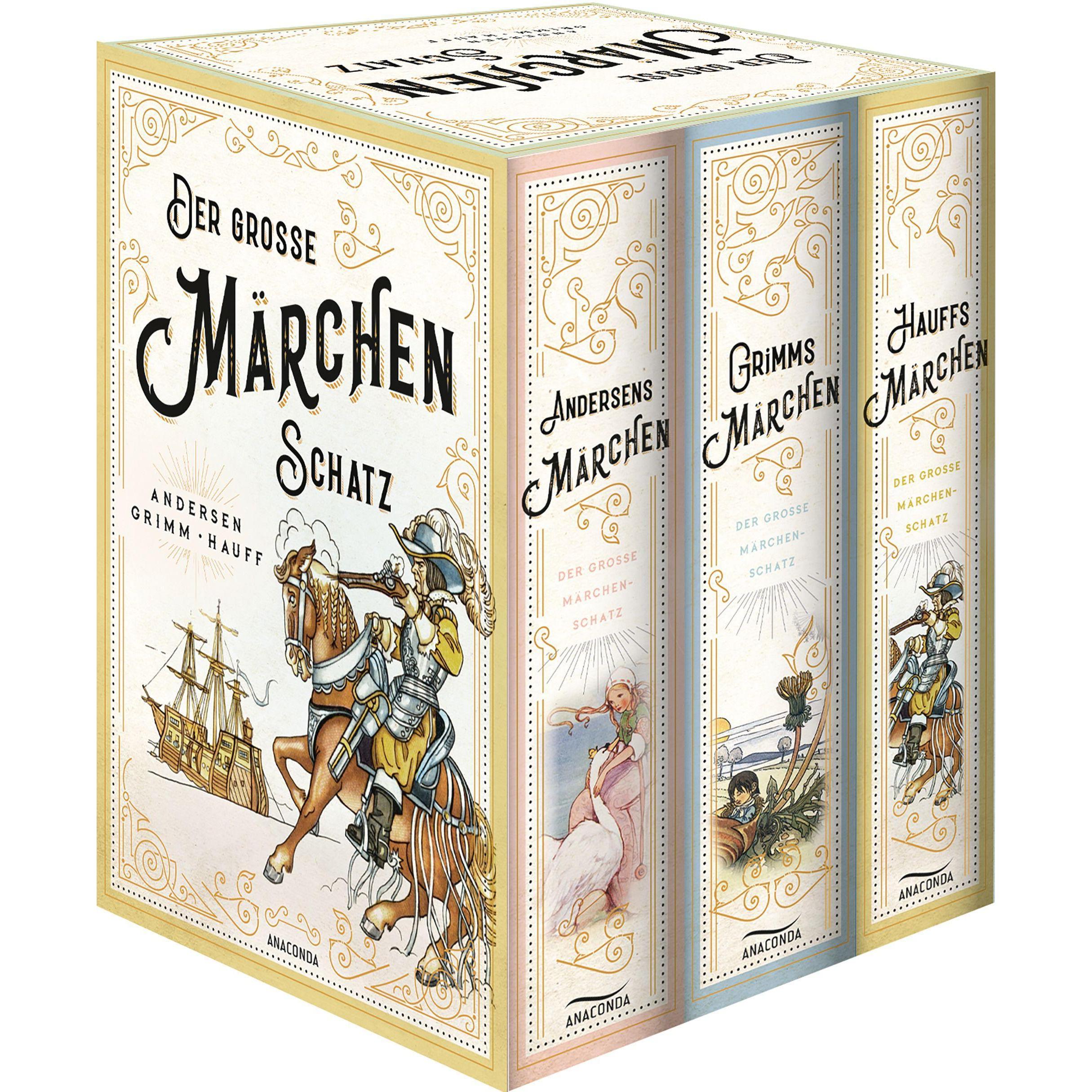 Der grosse Märchenschatz: Andersens Märchen, Grimms Märchen, Hauffs Märchen, Belletristik von Jacob Grimm, Wilhelm Grimm...