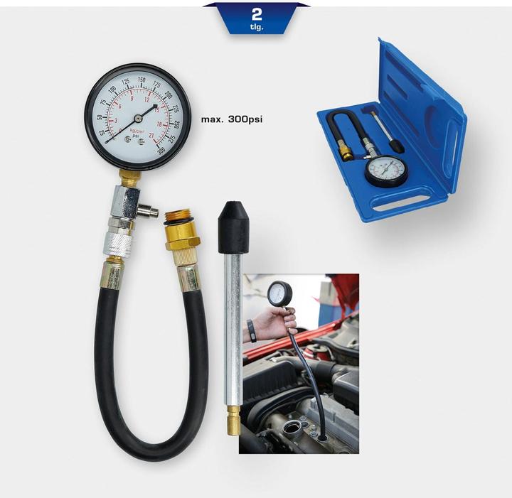 Image du produit Brilliant Tools Kit de testeur de compression pour moteurs à essence | 2 pcs.