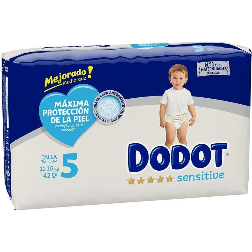 Dodot SENSITIVE T5 pañales 11-16 kg 42 uds (Pacco trasportabile, 42 pz.)